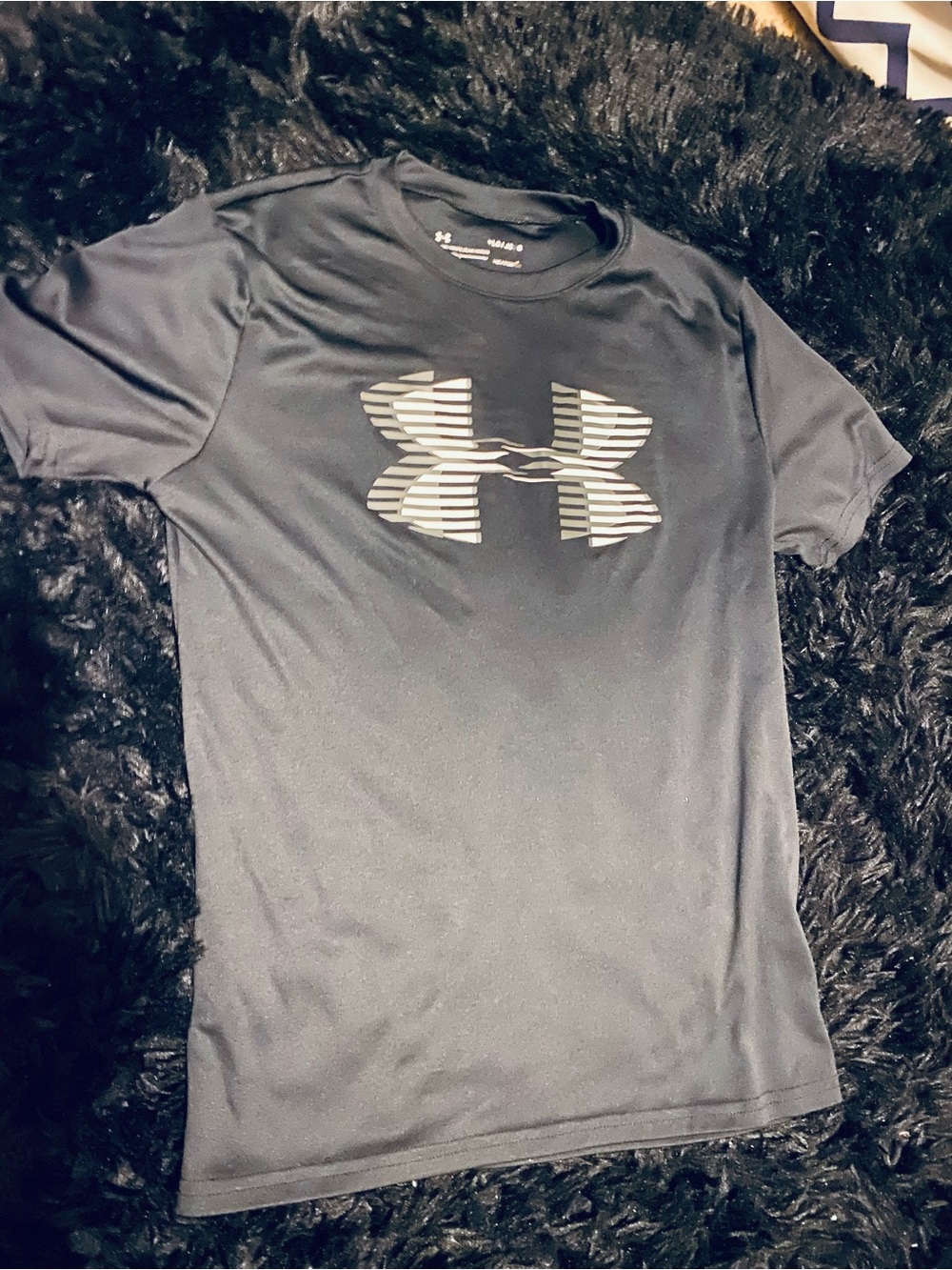 Under Armour Men's Black Logo Short Sleeve Performance Tee